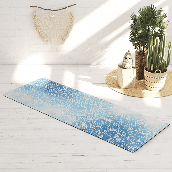 Air Mandala Boho Vegan Suede Yoga Mat - The Boho Berry