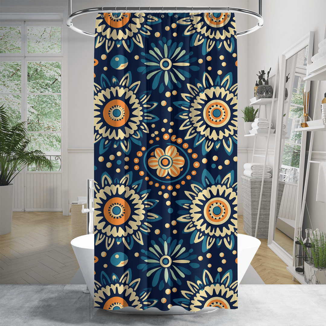 Lexi Floral Boho Shower Curtain - The Boho Berry