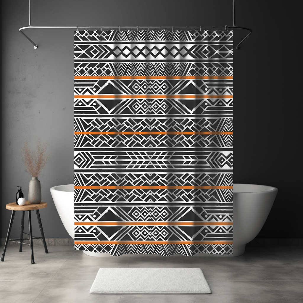 Tribal Burn Boho Shower Curtain - The Boho Berry