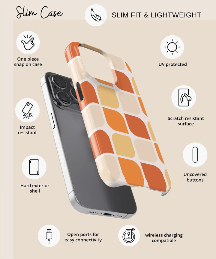 a cell phone case with a pattern on it